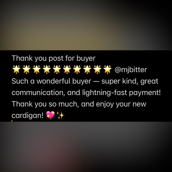 This appears to be a feedback/review screenshot rather than a product listing - Picture 1 of 1